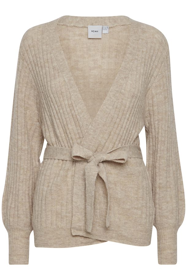 Natural Knitted cardigan from Ichi – Buy Natural Knitted cardigan from ...