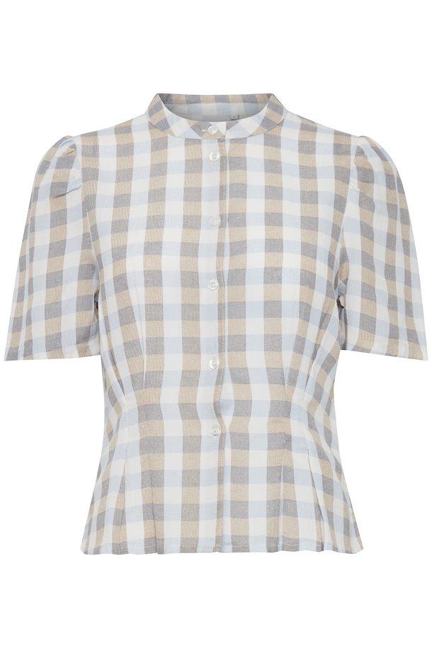 apparat tråd Cordelia Tan Short sleeved shirt fra Ichi – Køb Tan Short sleeved shirt fra str.  34-44 her